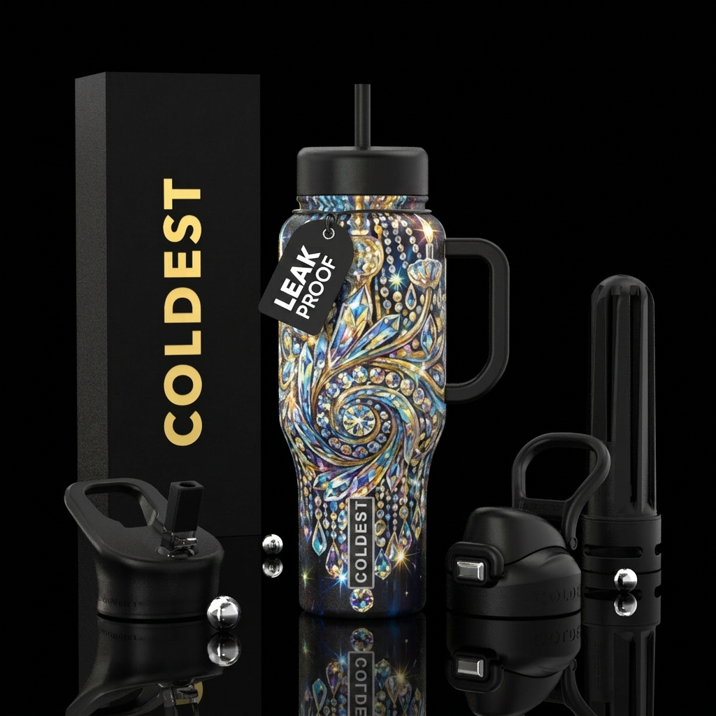 Shine bright water bottle design