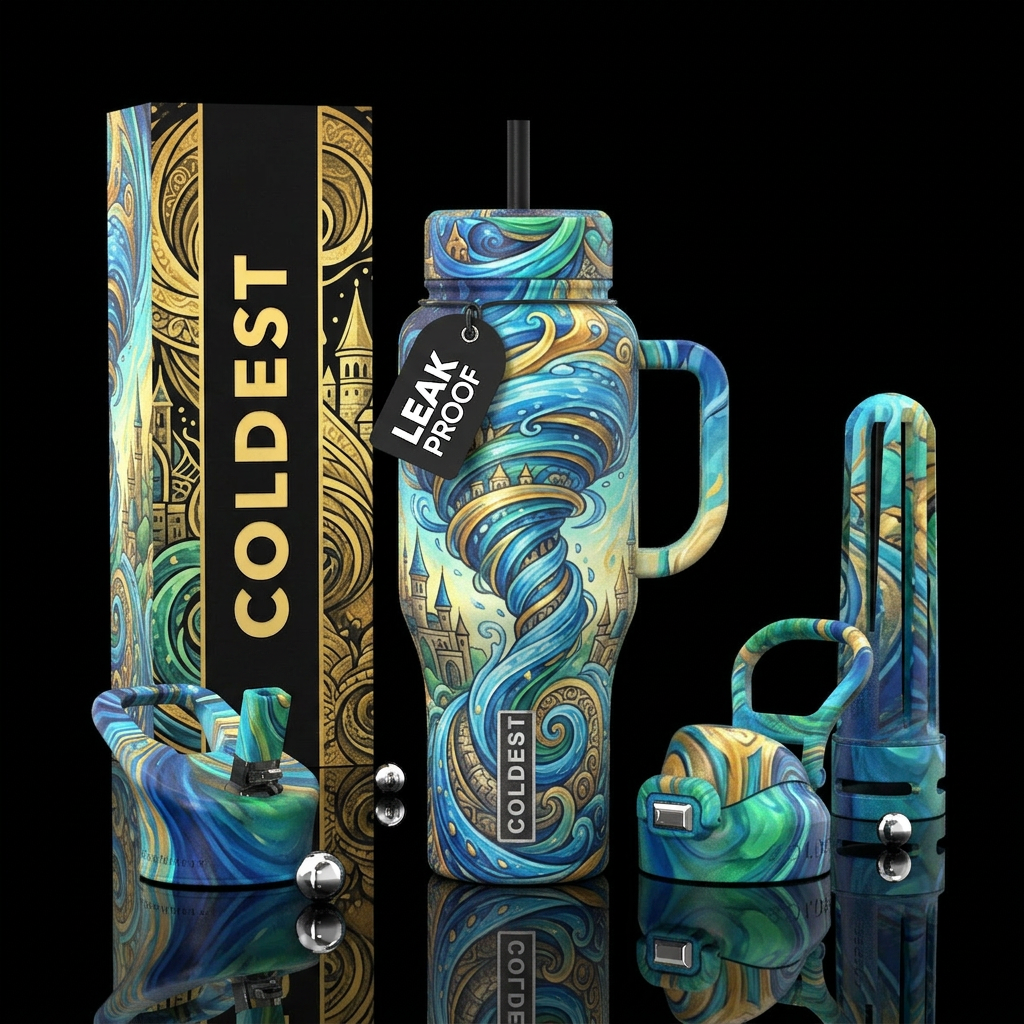 Water spout tornado,, european, fantasy, beautiul,... water bottle design