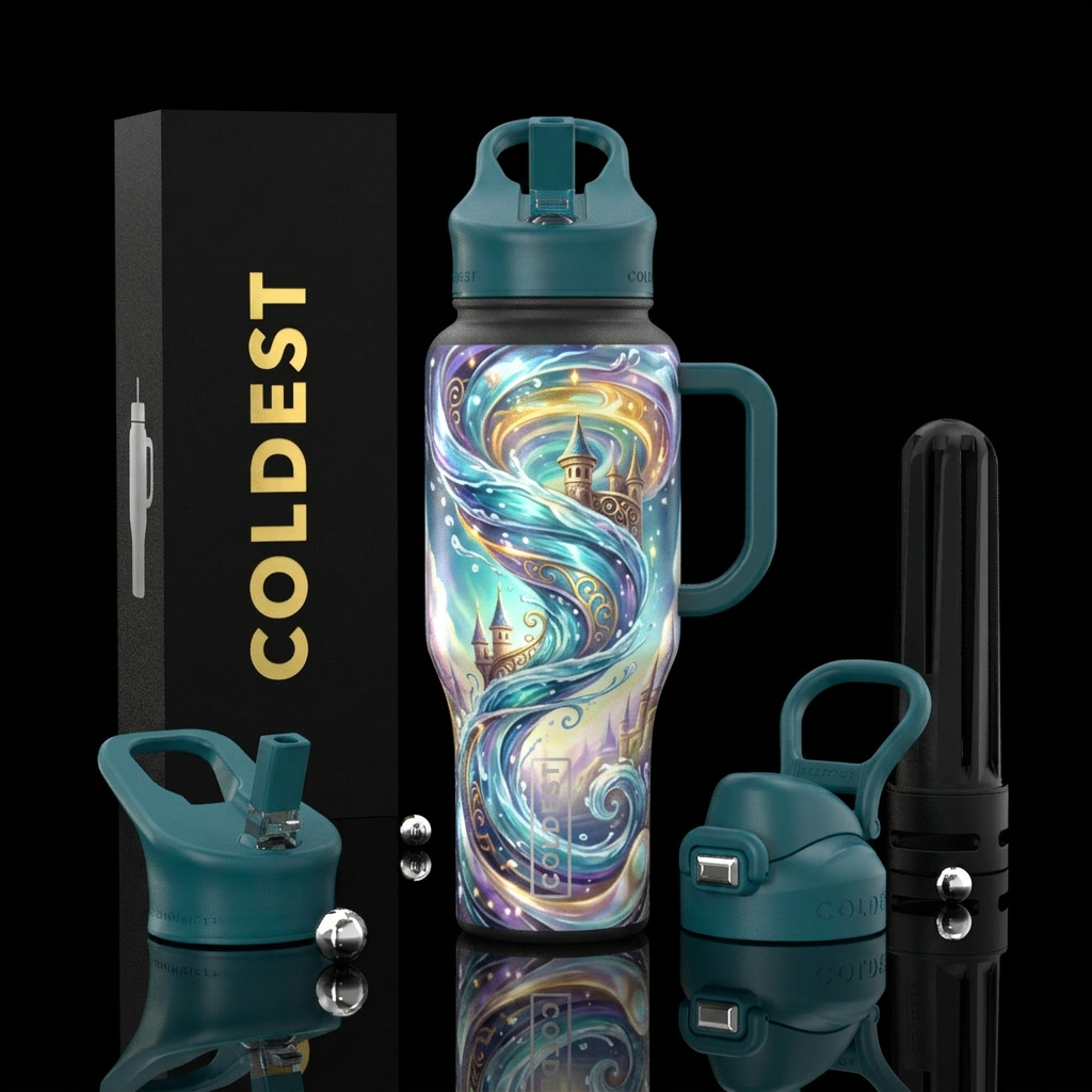 Water spout tornado,, european, fantasy, beautiul,... water bottle design