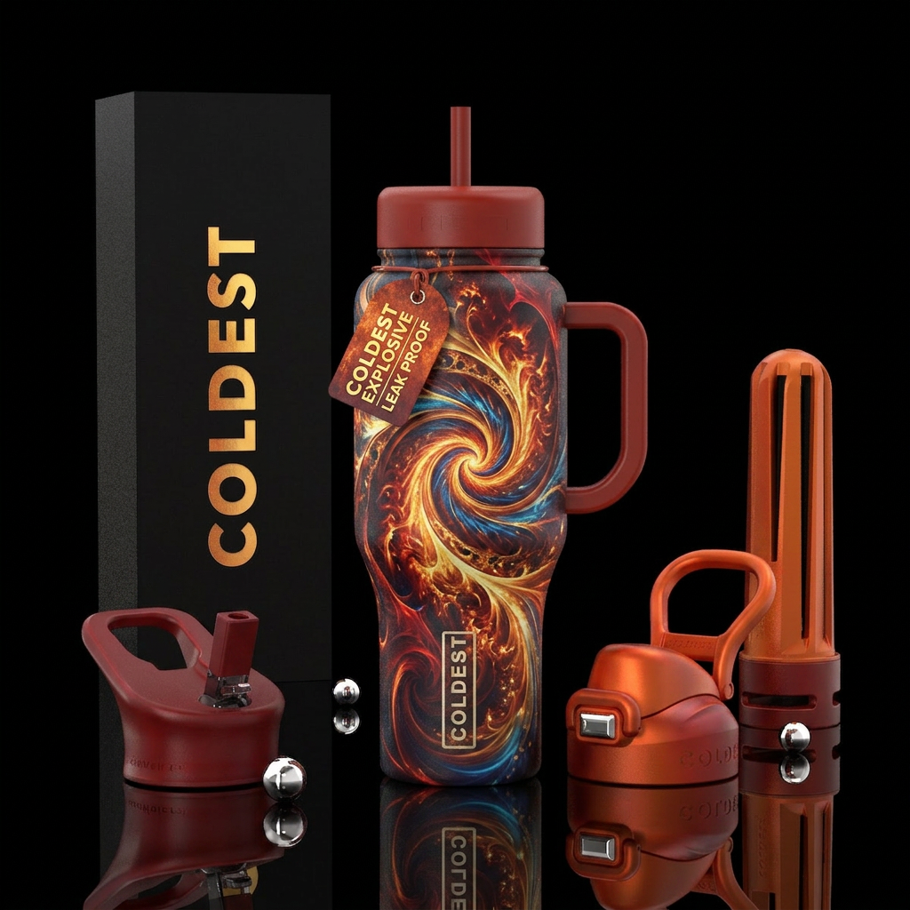 explosive, explosive, spirals, matte, beautiul, fi... water bottle design