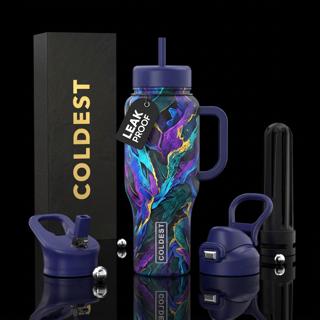abstract, rugged, matte, electric, beautiul, matte... water bottle design