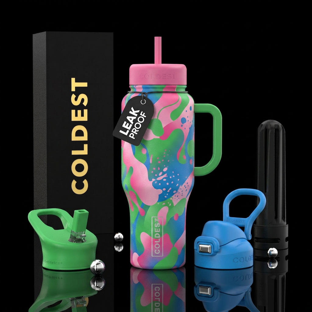 Cloudy dream water bottle design