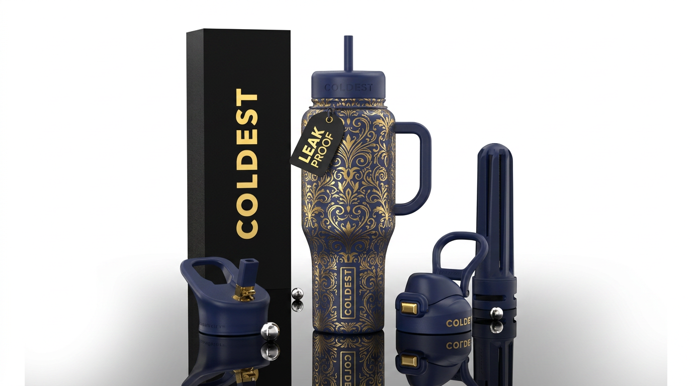 Majestic jewel water bottle design