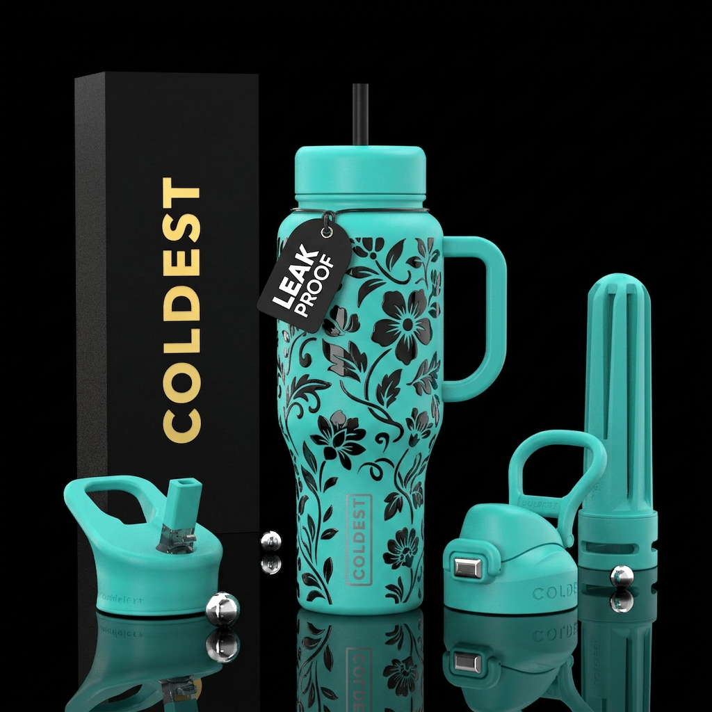Vivid vine water bottle design