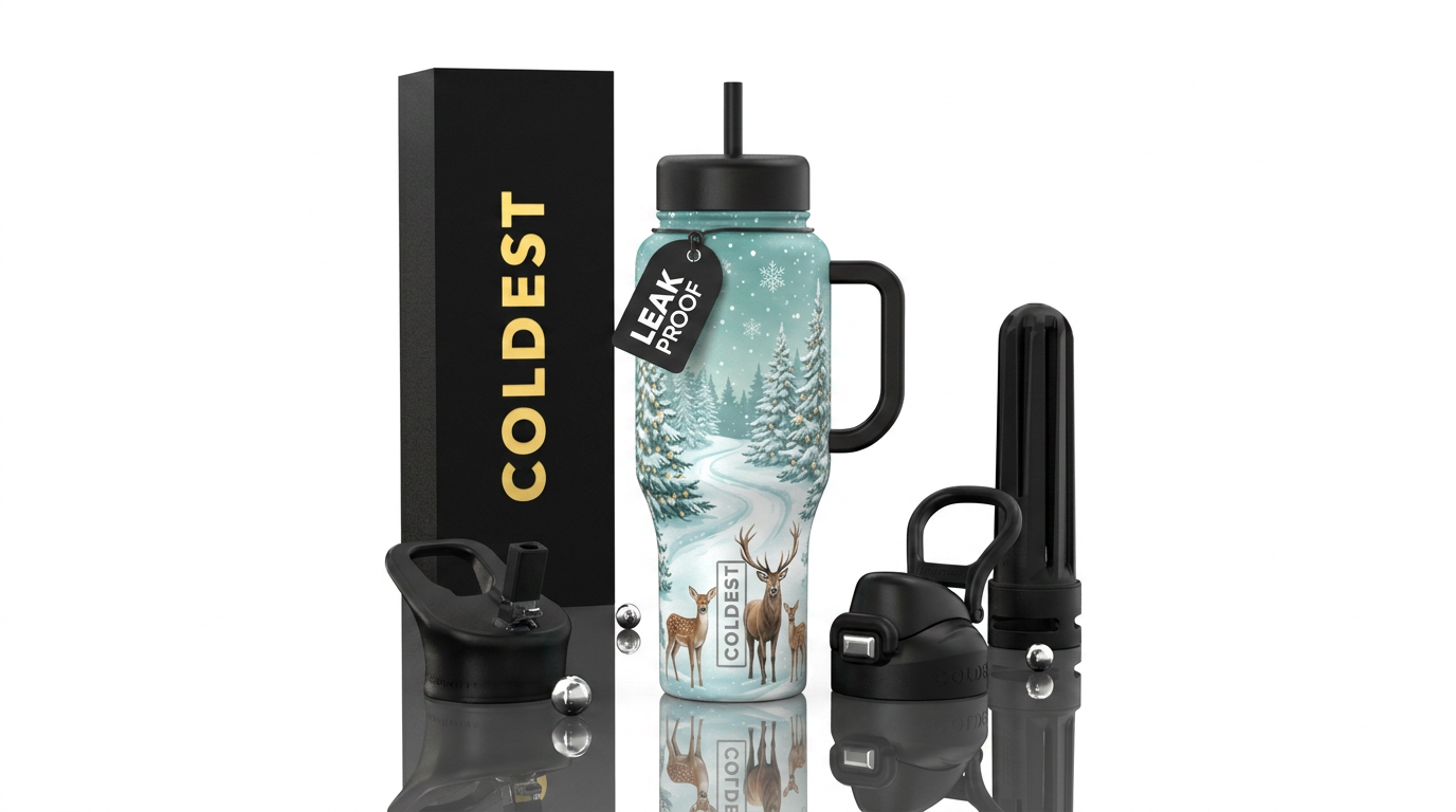 A magical day water bottle design