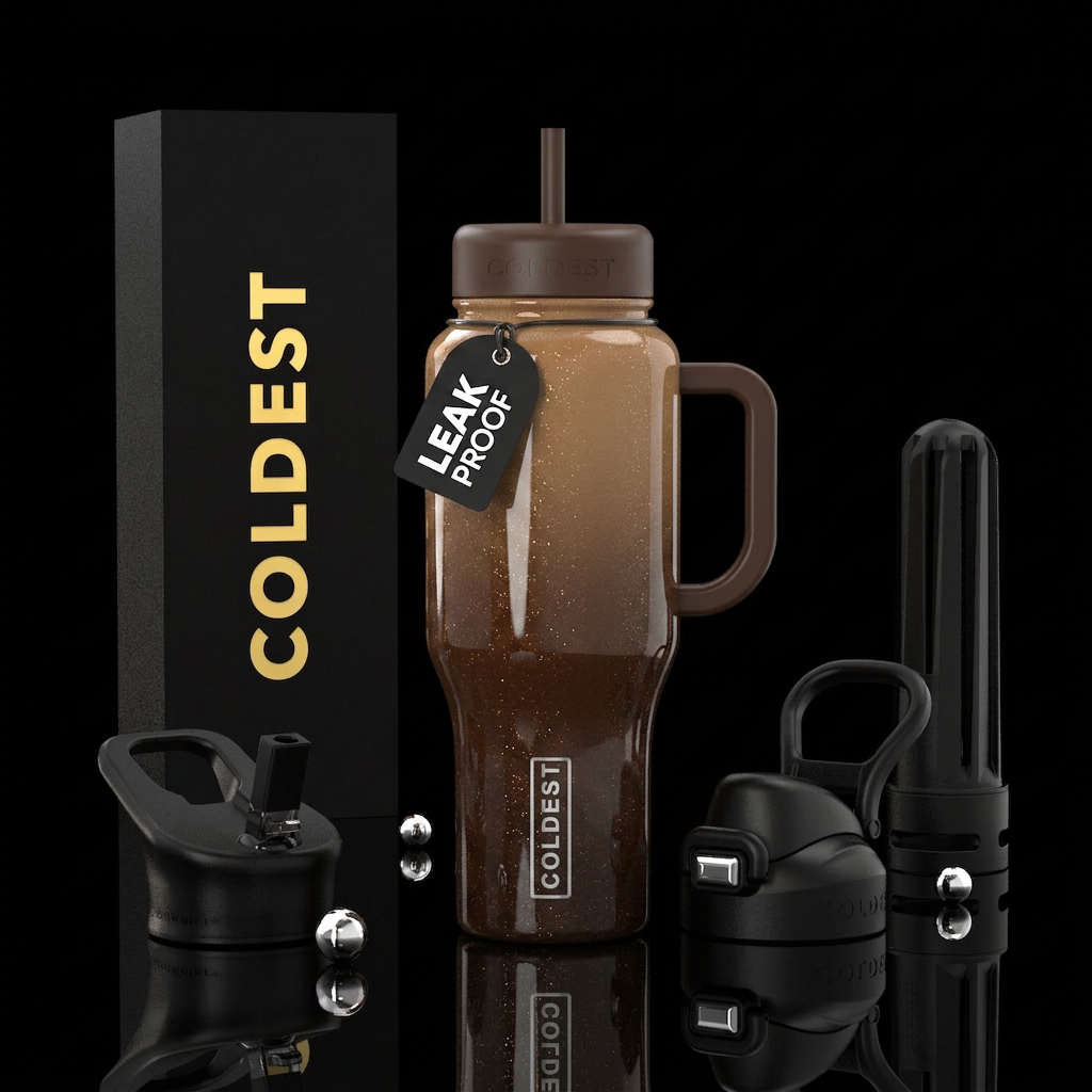 Charming espresso water bottle design