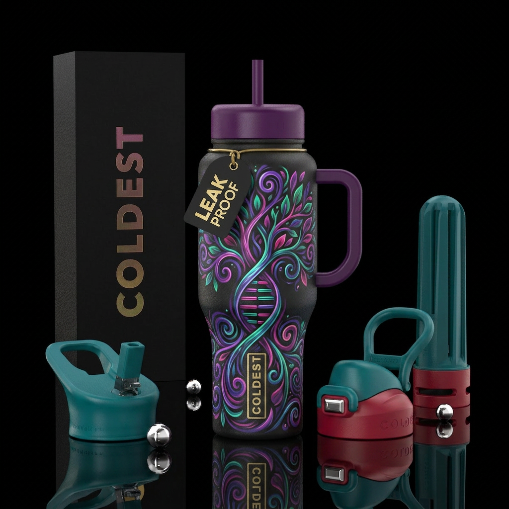 All in the Family water bottle design