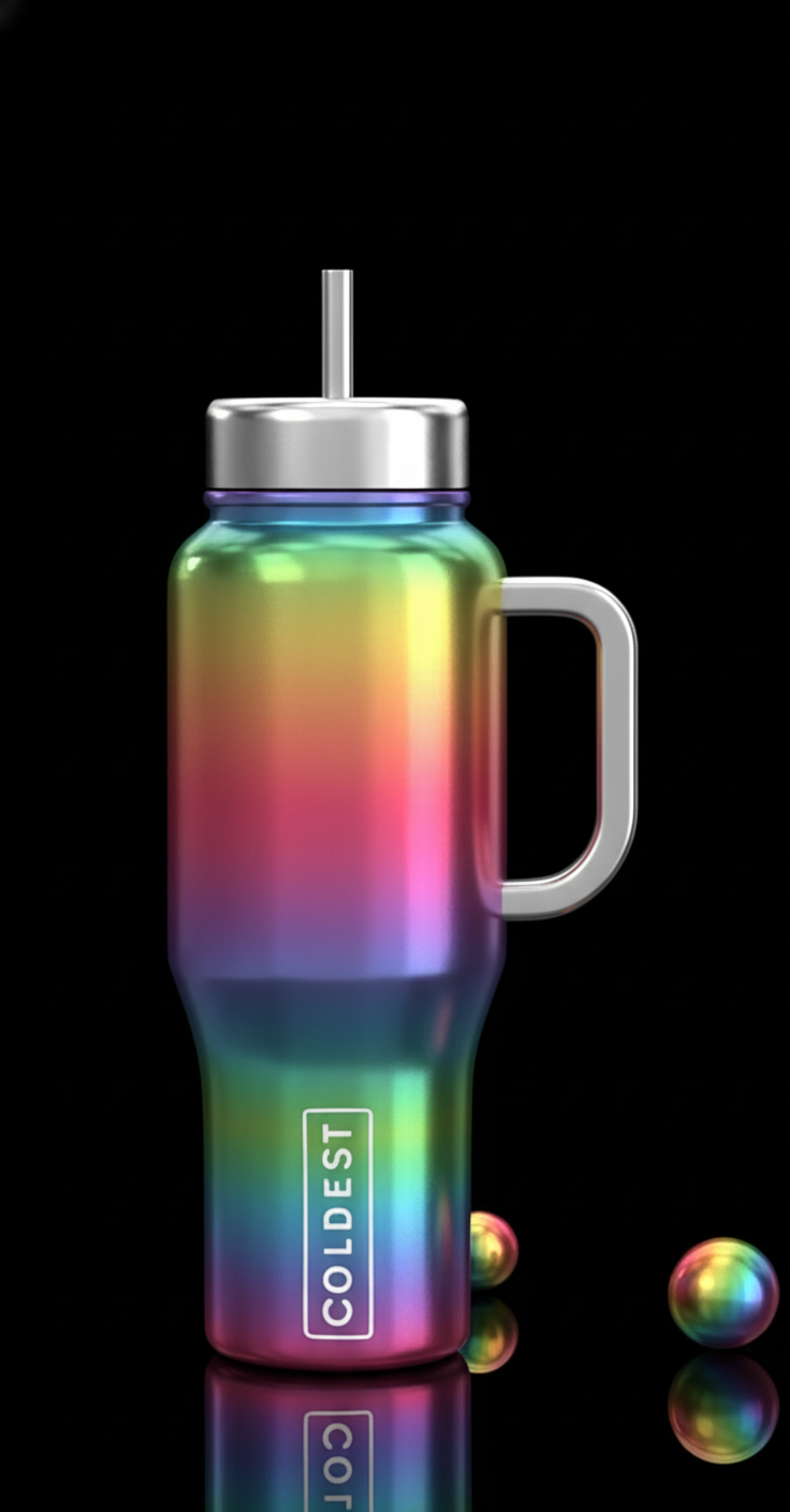 Over the Rainbow water bottle design