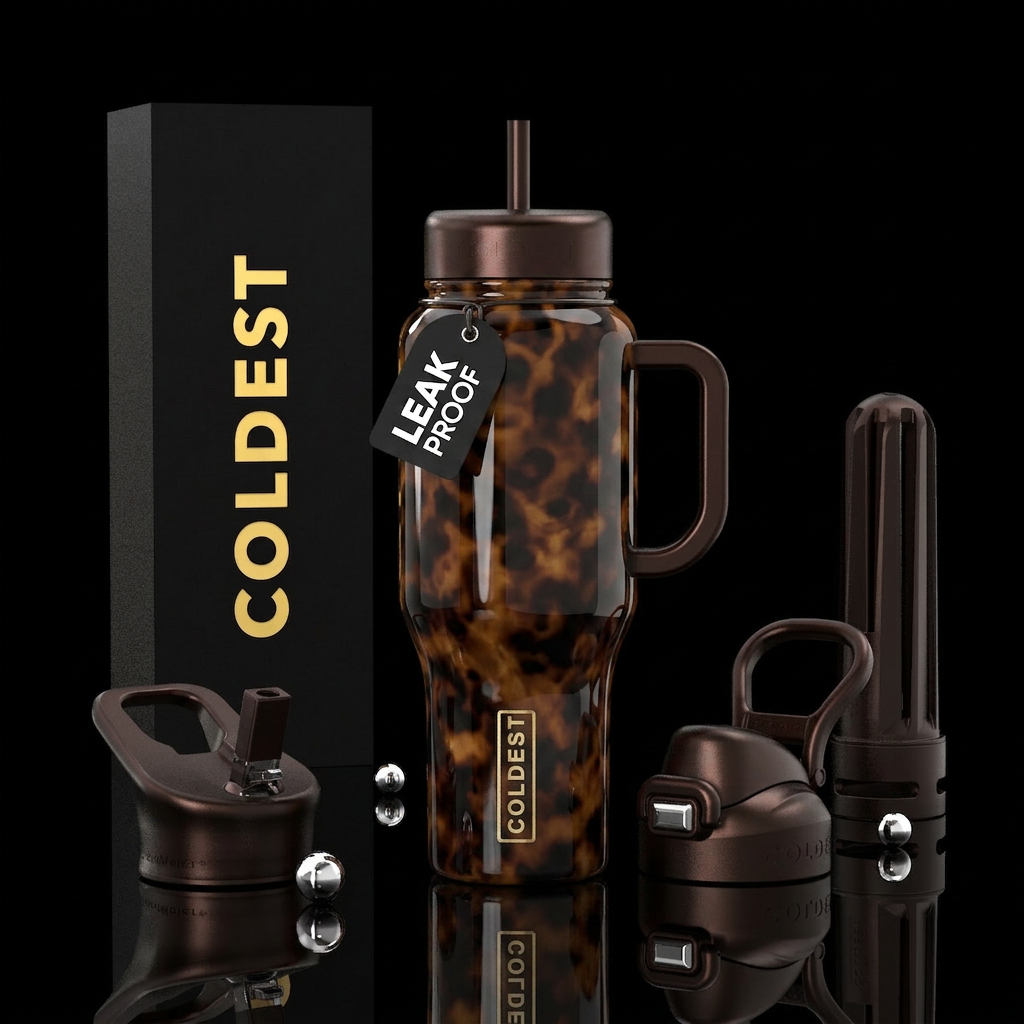 Totally Tortoiseshell water bottle design