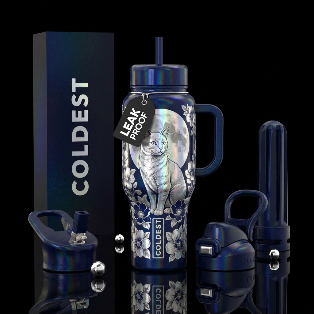 Moonlit Majesty water bottle design