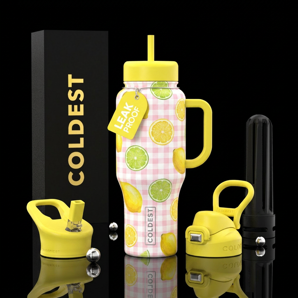Lemon Lime Summertime water bottle design