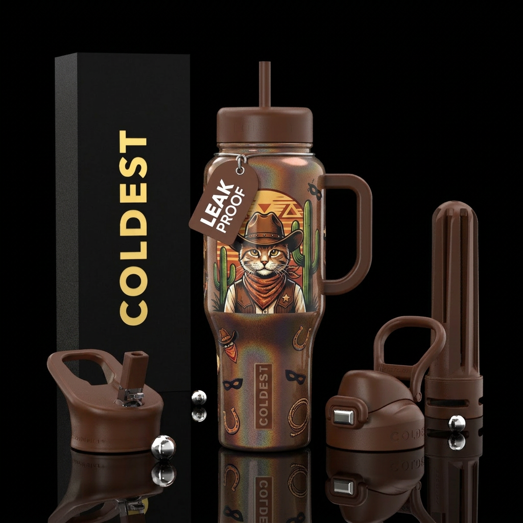 Cowboy Cutie water bottle design