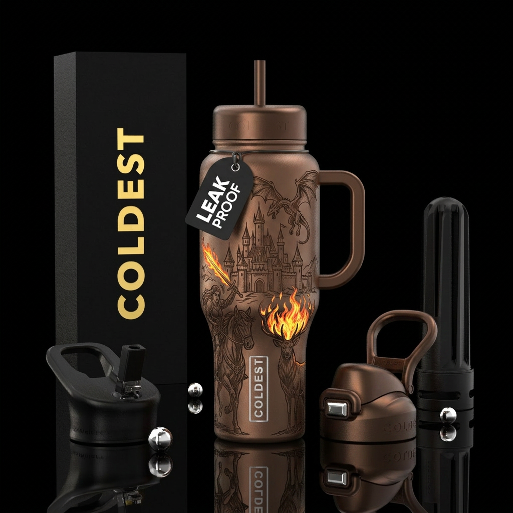 Fireheart water bottle design
