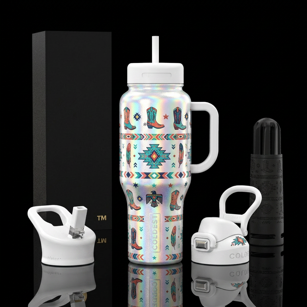 Aztec Aesthetic water bottle design