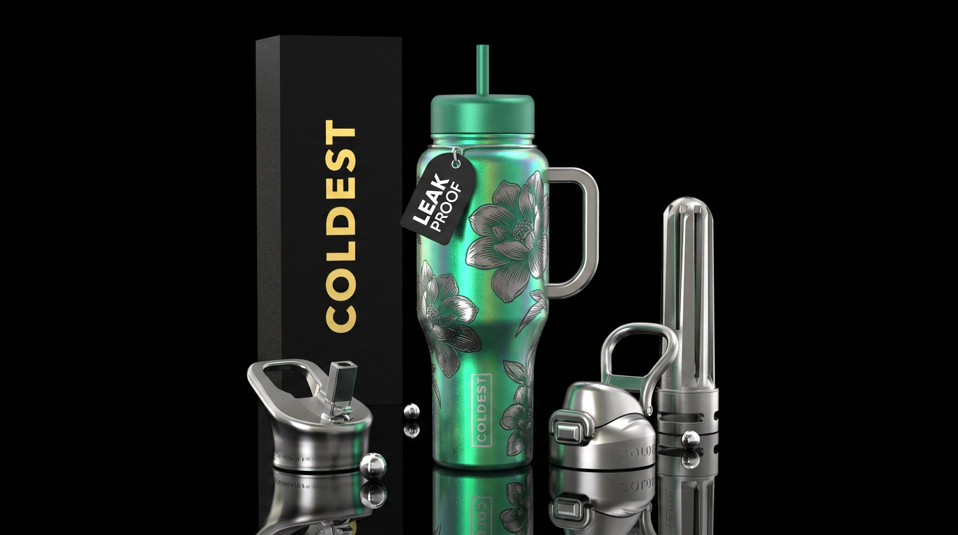 Emerald Wishes water bottle design