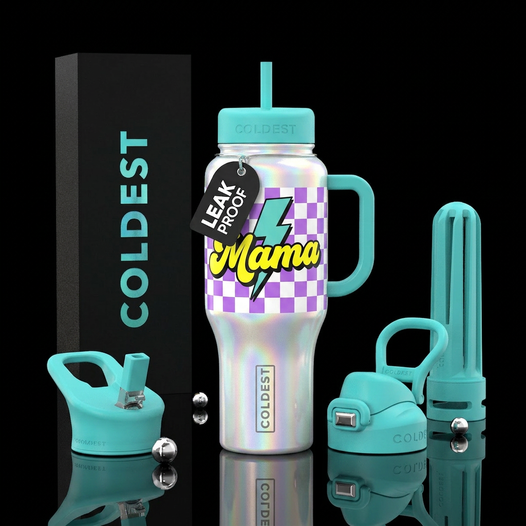 90’s Mama water bottle design