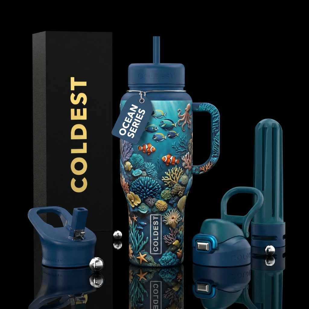Under the sea water bottle design