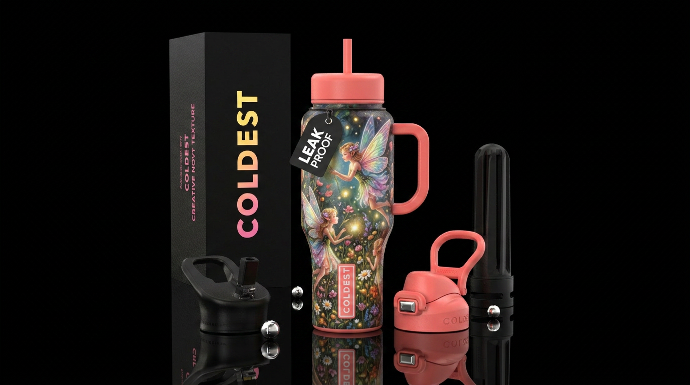 Fairies water bottle design
