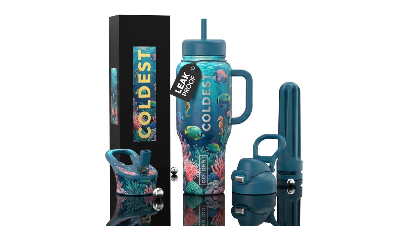 Under the sea water bottle design