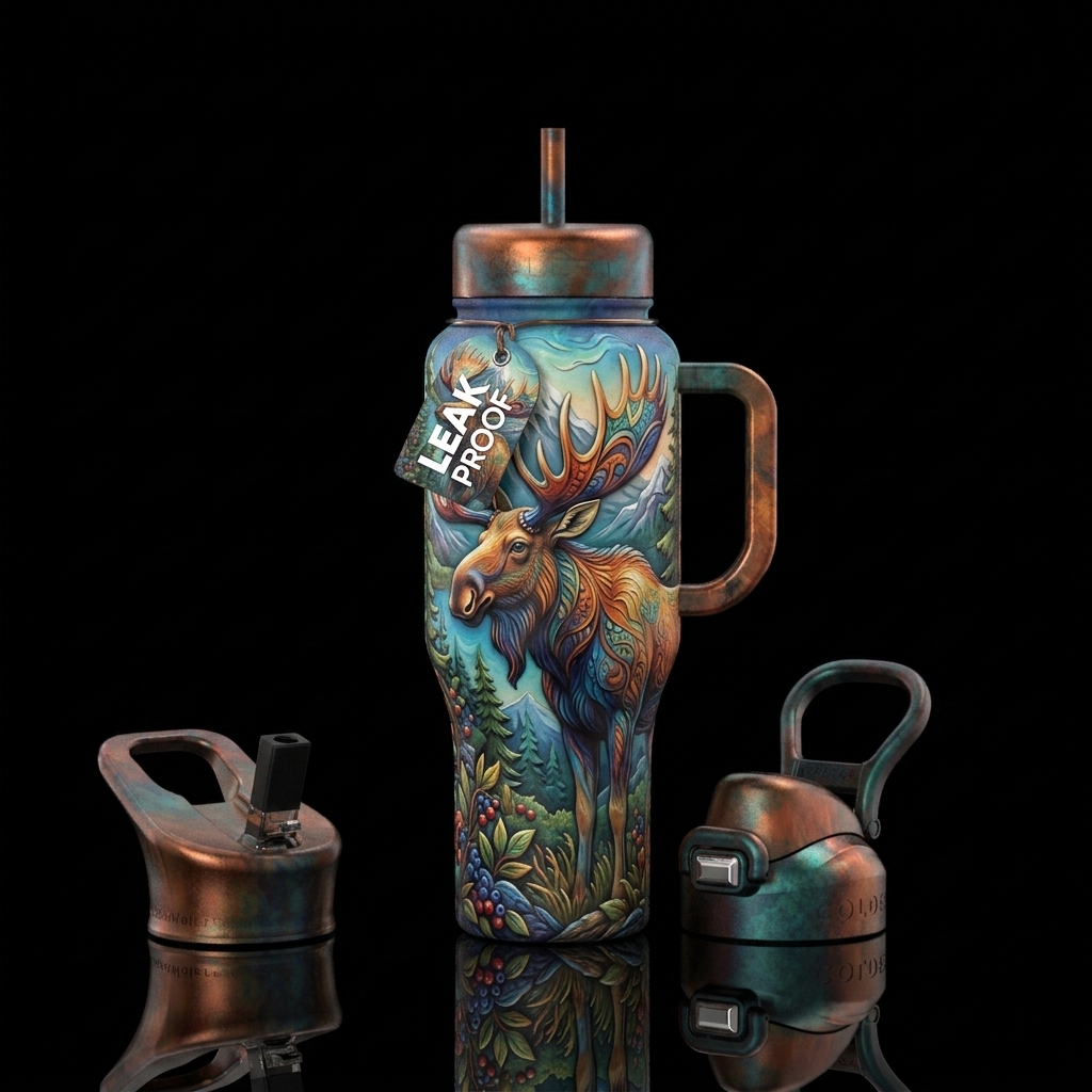 Moose water bottle design