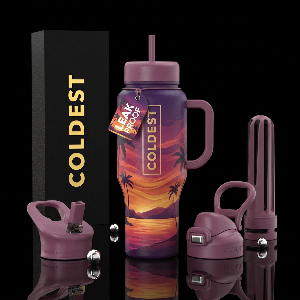 Sunset dreams water bottle design