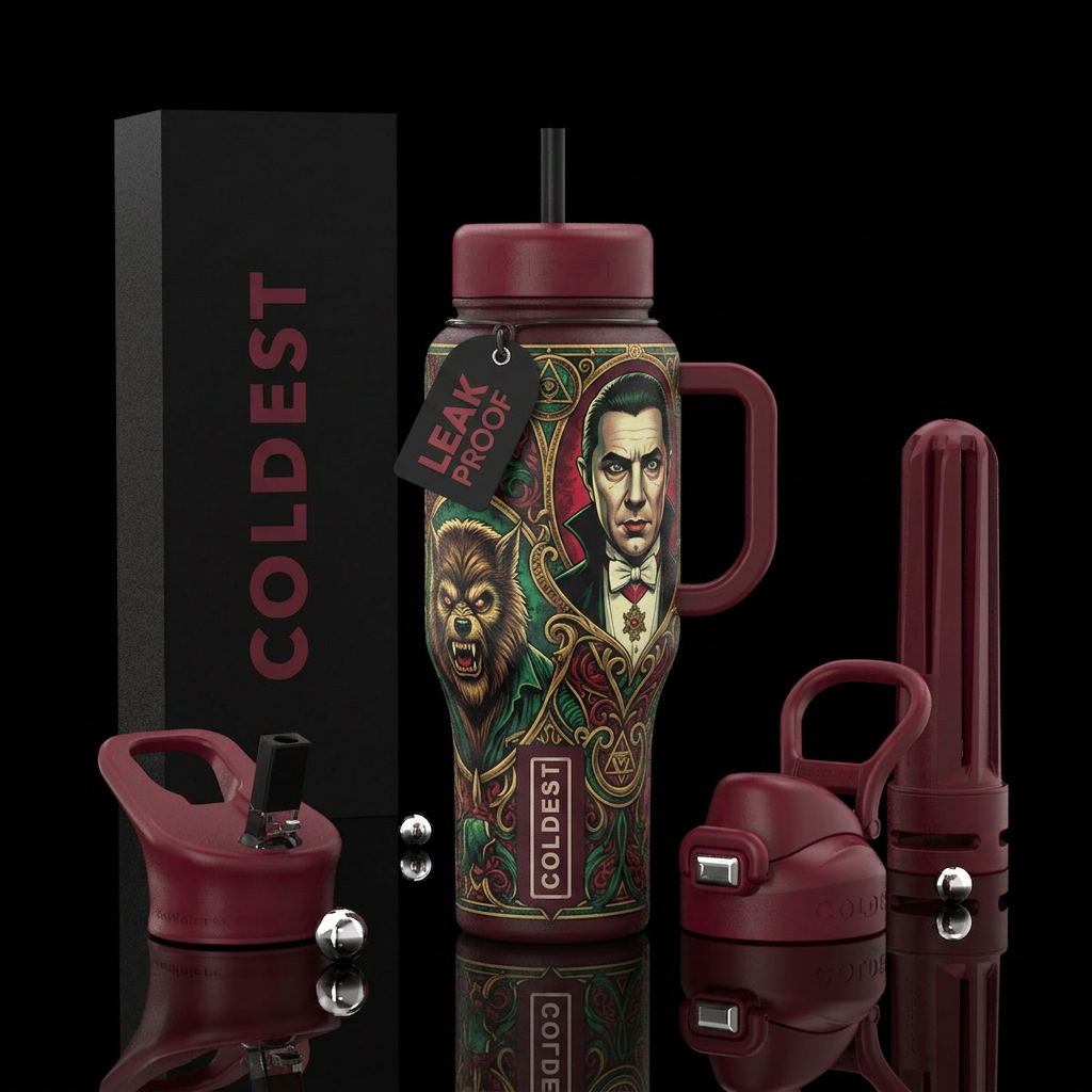 Bella lagosi werewolf water bottle design