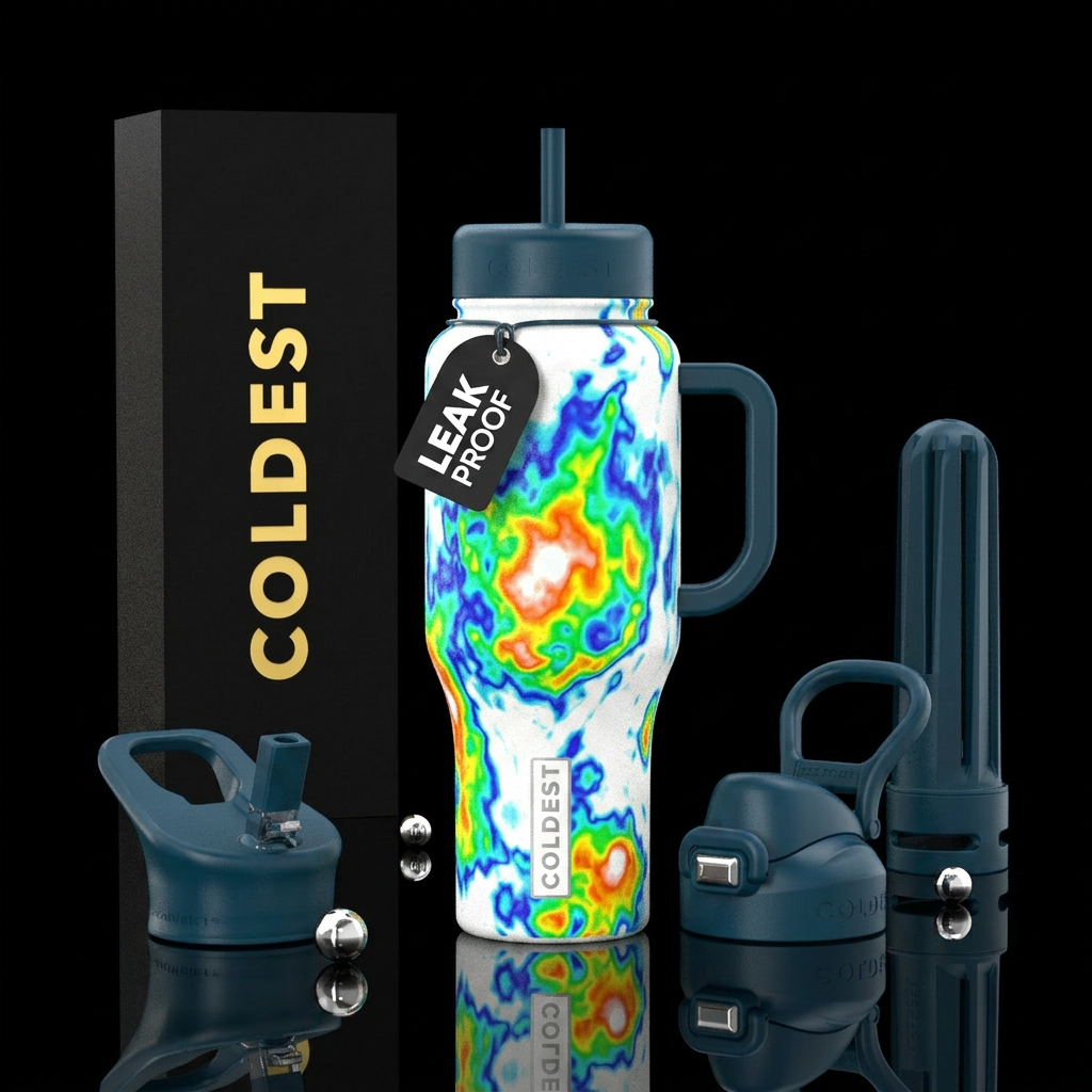 Infrared white cup water bottle design