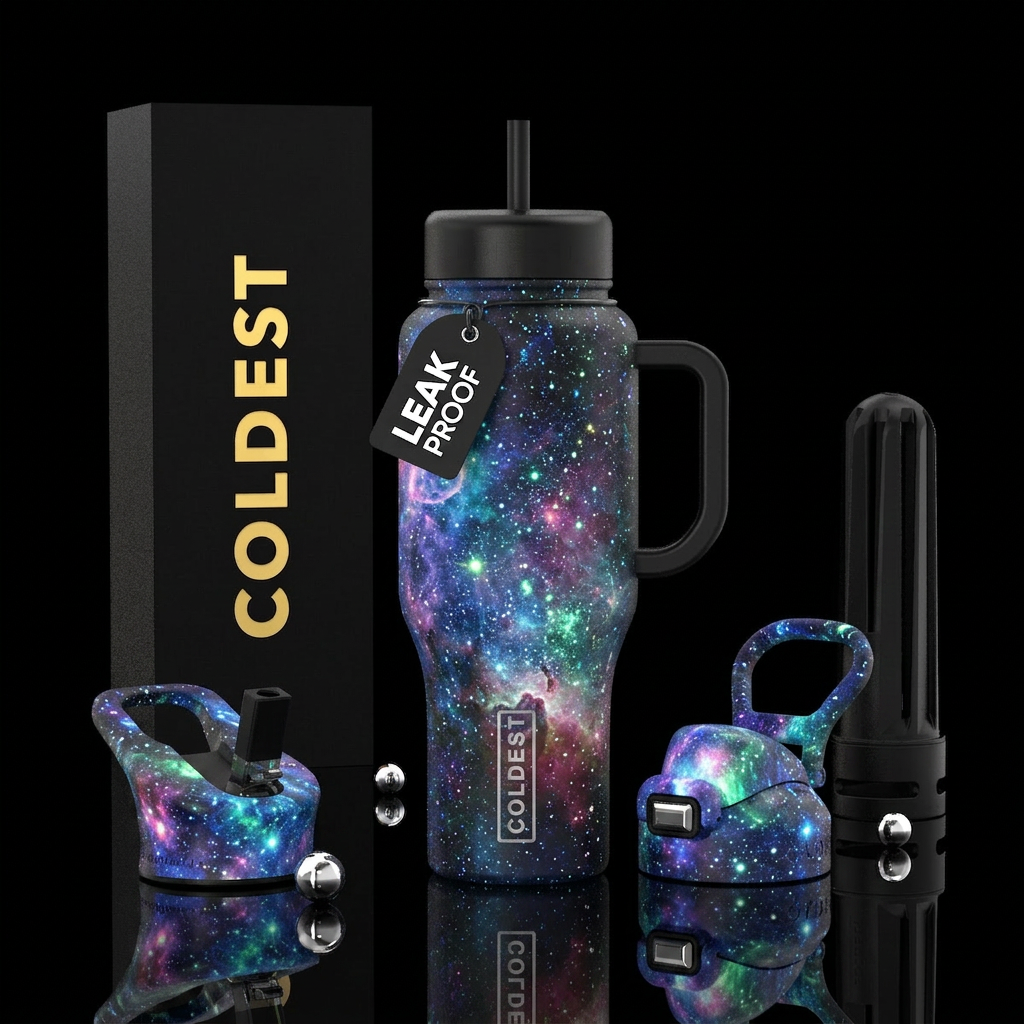 Glowie milkyway water bottle design
