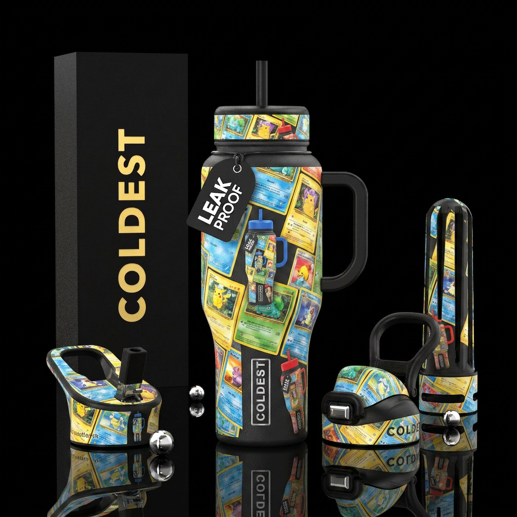 Pokèmini's cards, minuture water bottles water bottle design