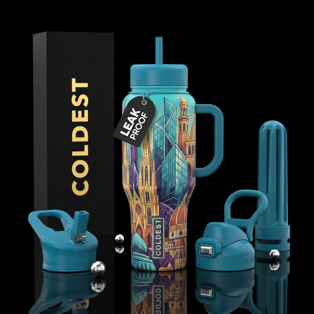 Architecture water bottle design