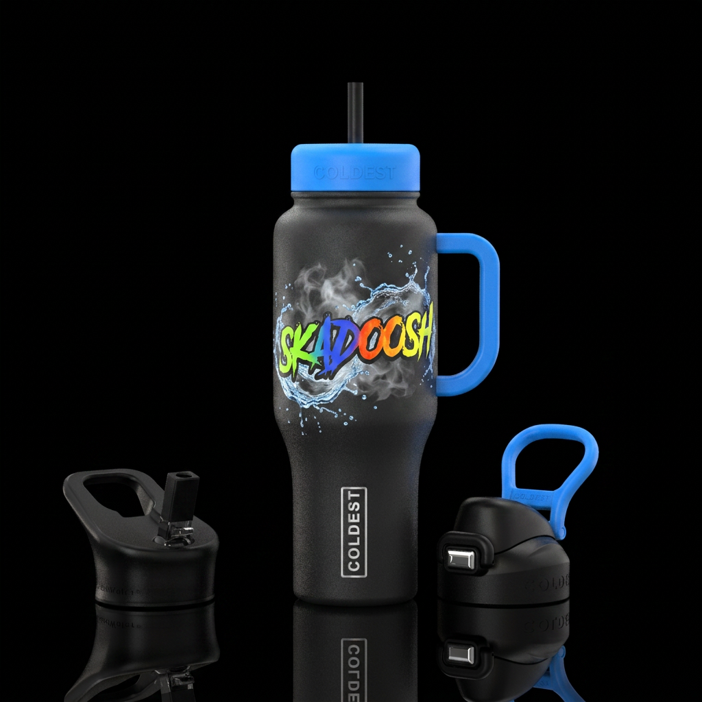 Skadoosh water bottle design