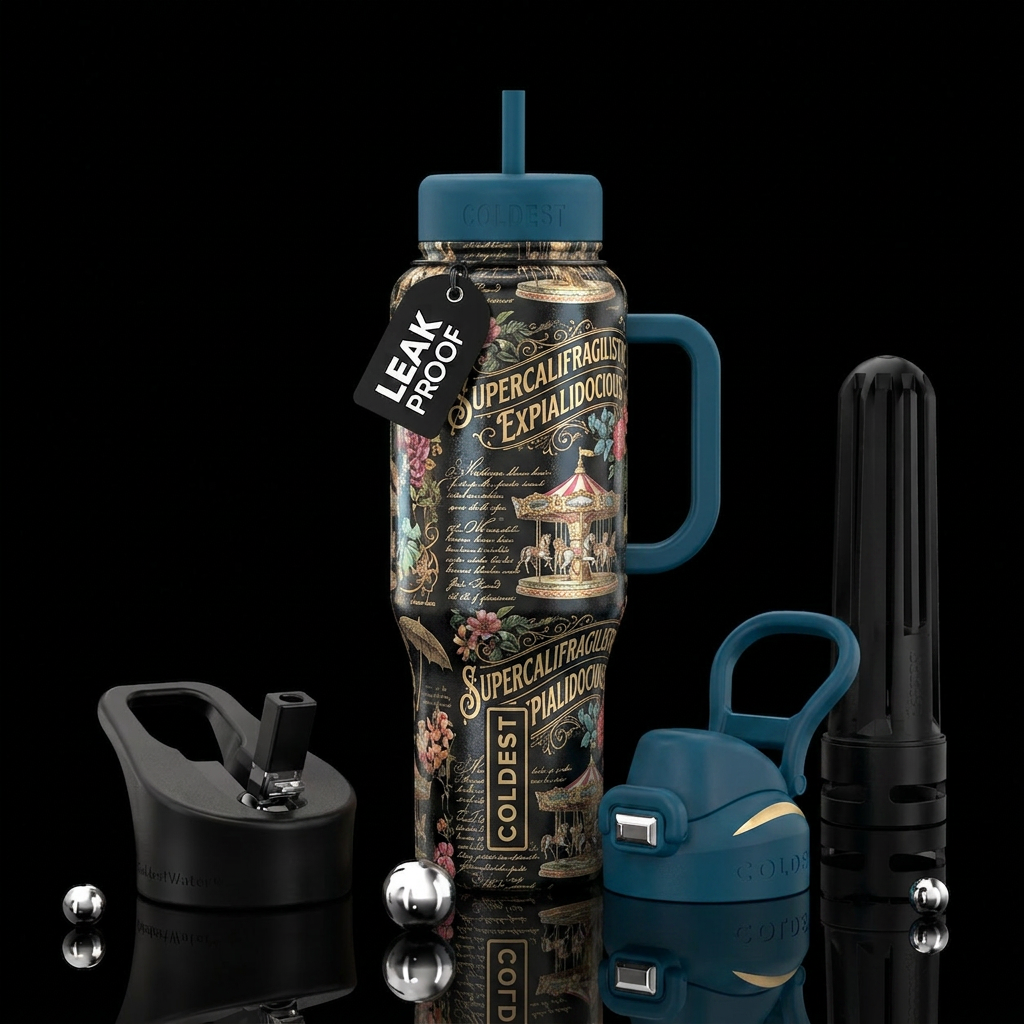 Supercalifragilisticexpialidocious water bottle design