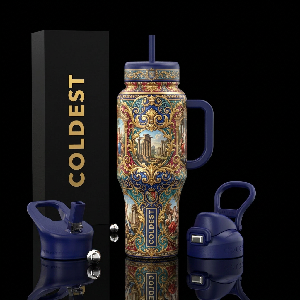 victorian, ancient, european water bottle design