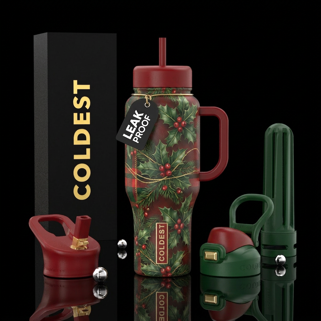 christmas water bottle design