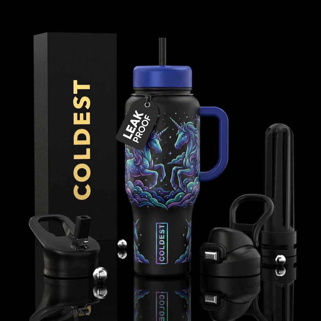 unicorn water bottle design