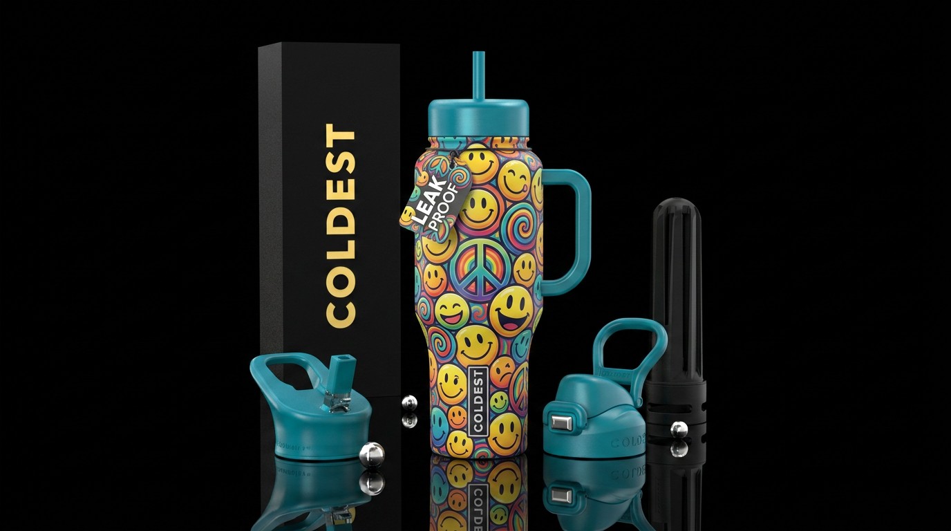 Peace water bottle design