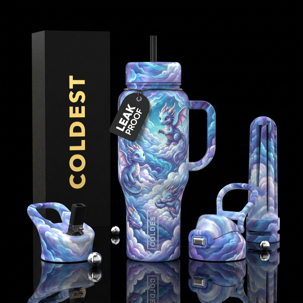 Baby Dragons water bottle design