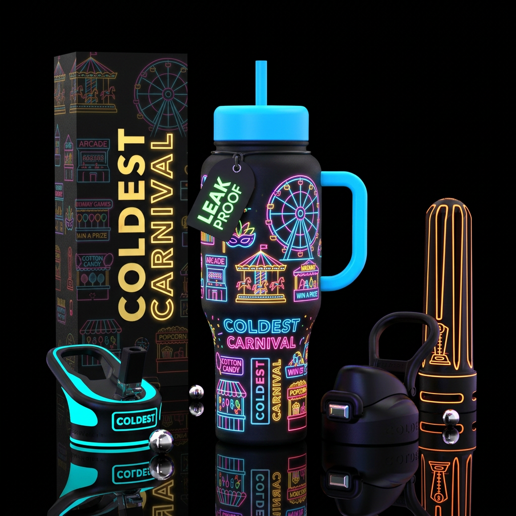 Coldest Carnival water bottle design
