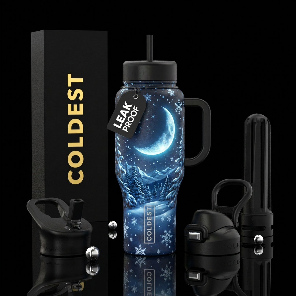 snowie night water bottle design