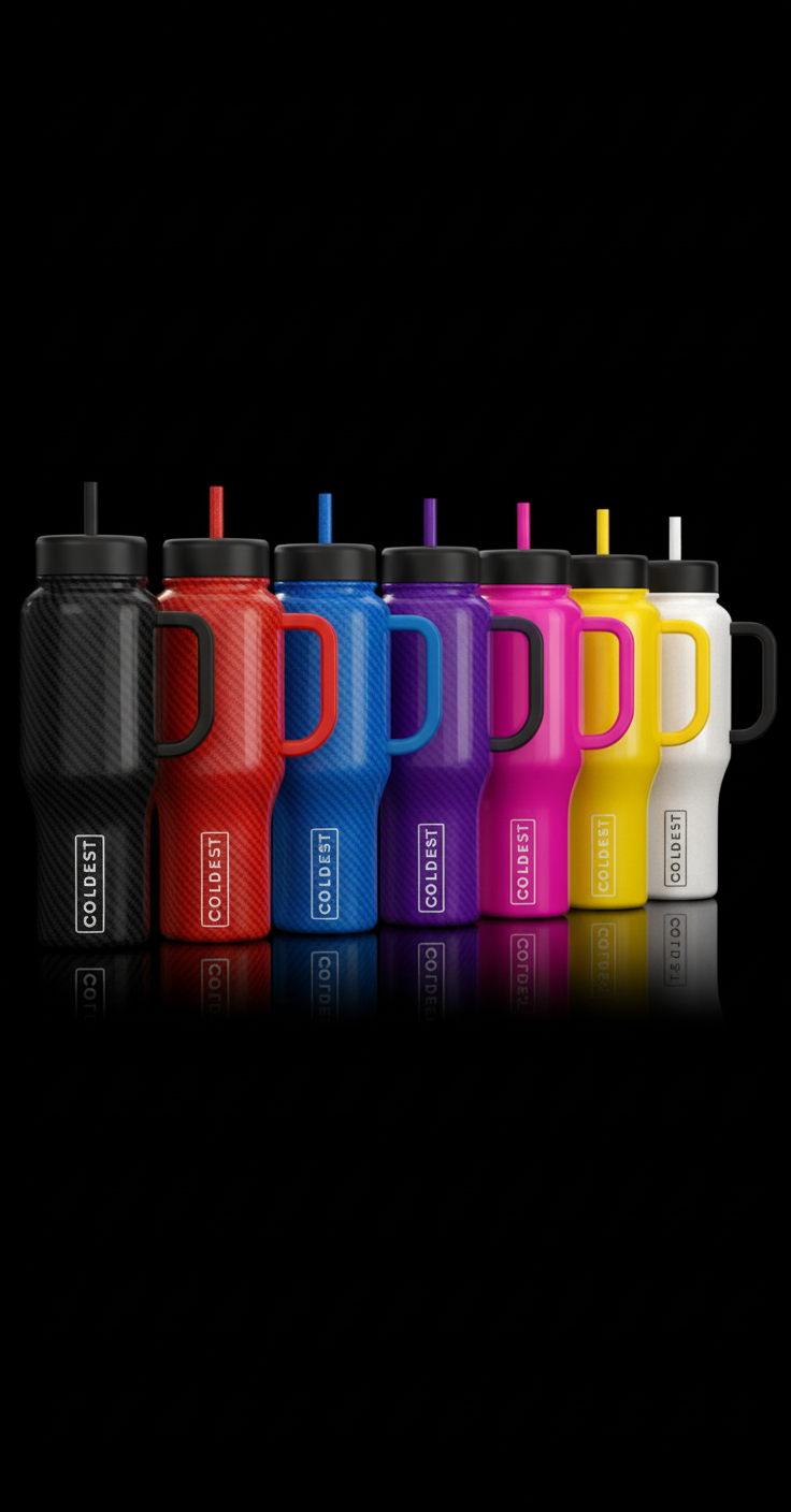Carbon Fiber Collection water bottle design