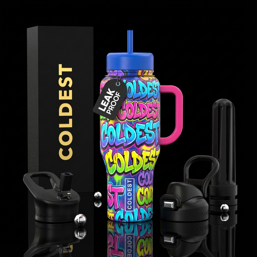 graffiti water bottle design