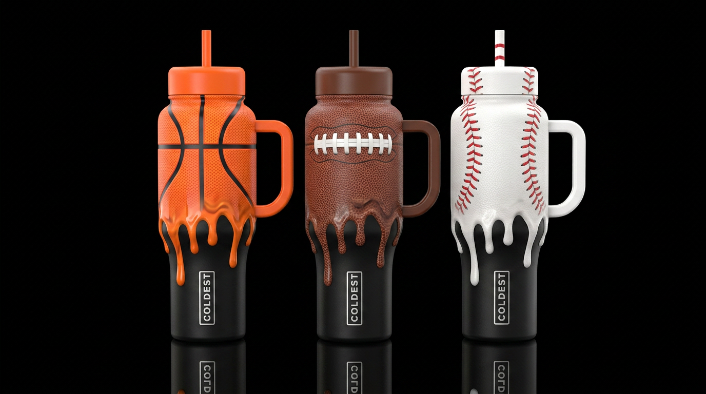 Drippy Game water bottle design