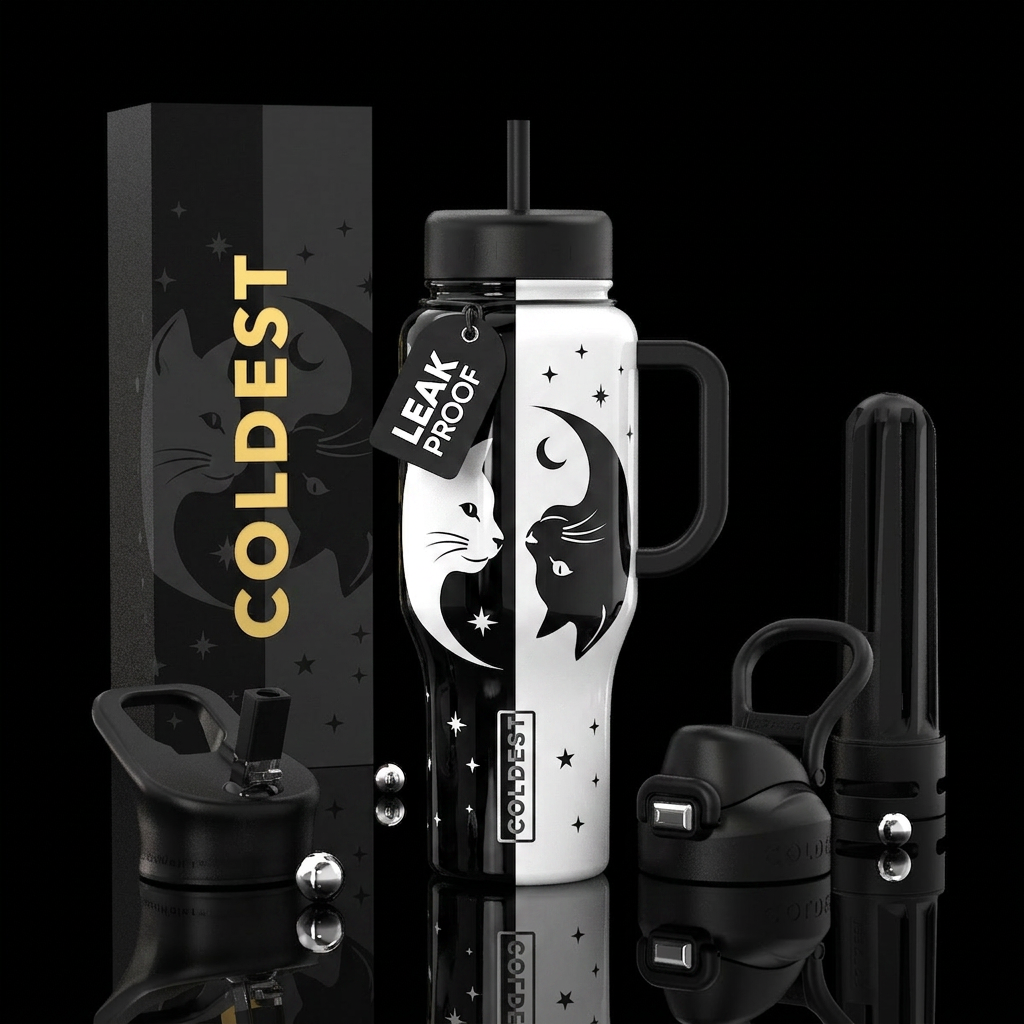 Cat Lovers water bottle design