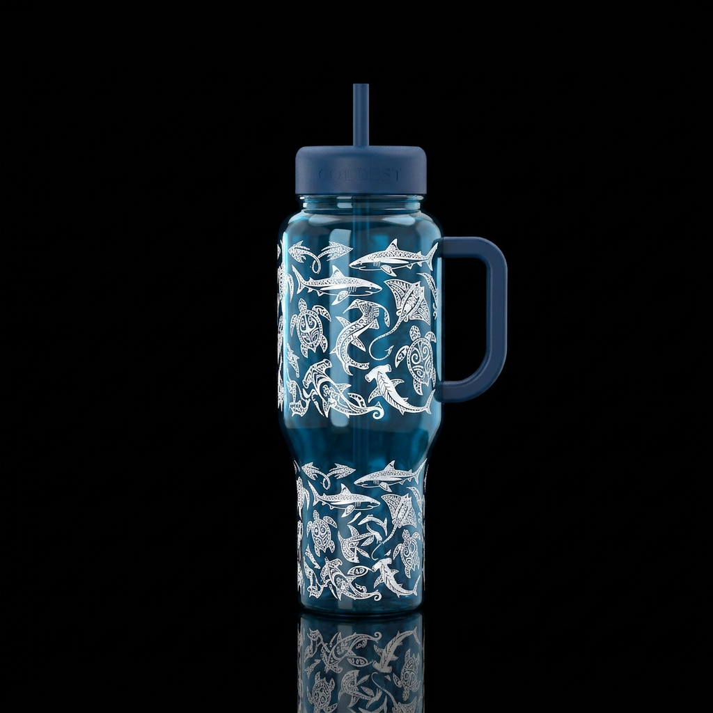 The way of the Sea water bottle design