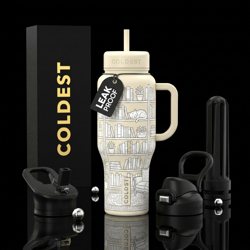lazy sunday morning water bottle design
