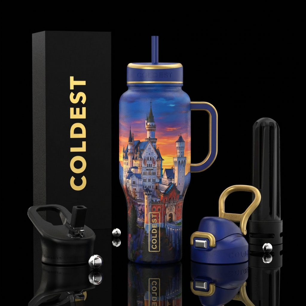 Neuschwanstein water bottle design