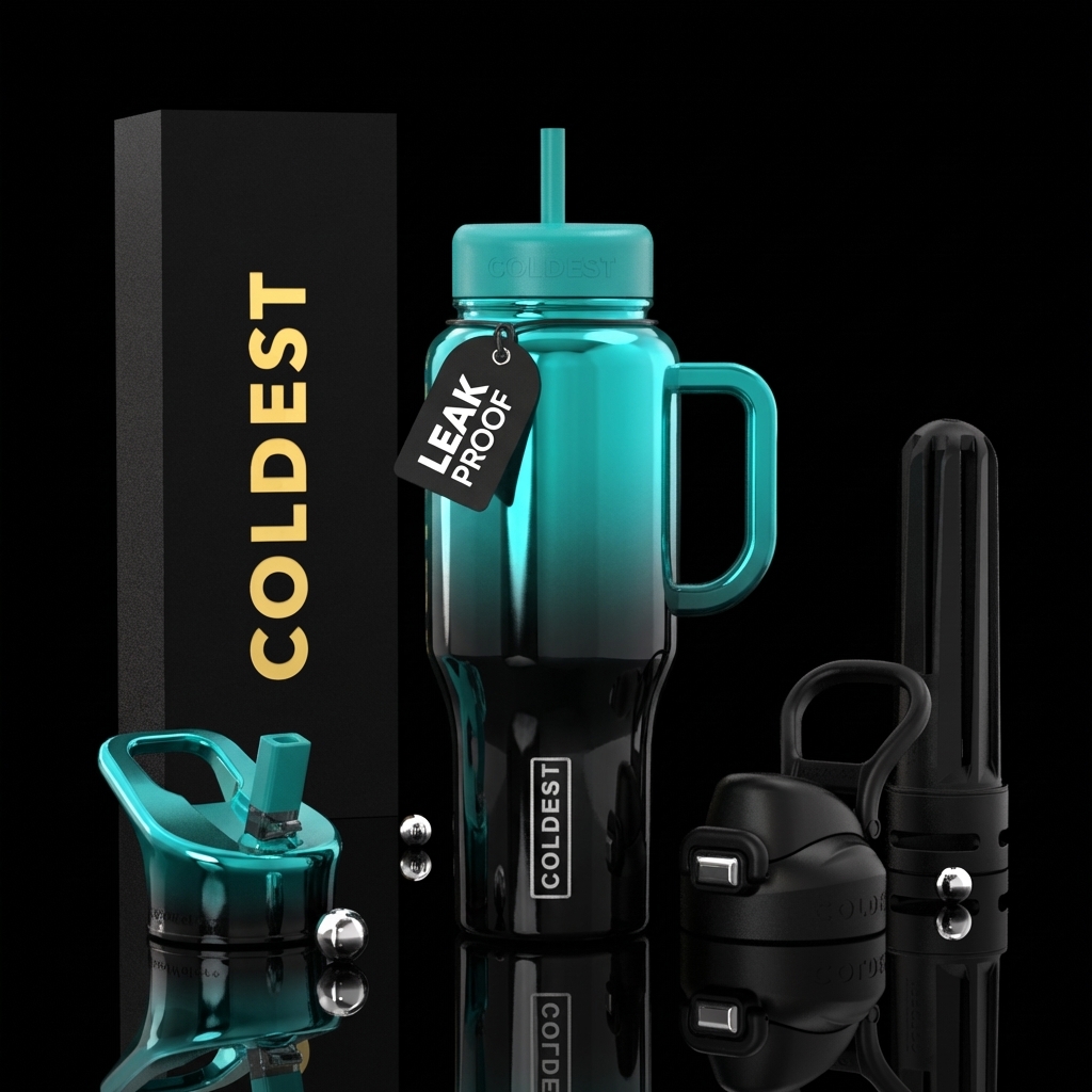 Teal Nova water bottle design