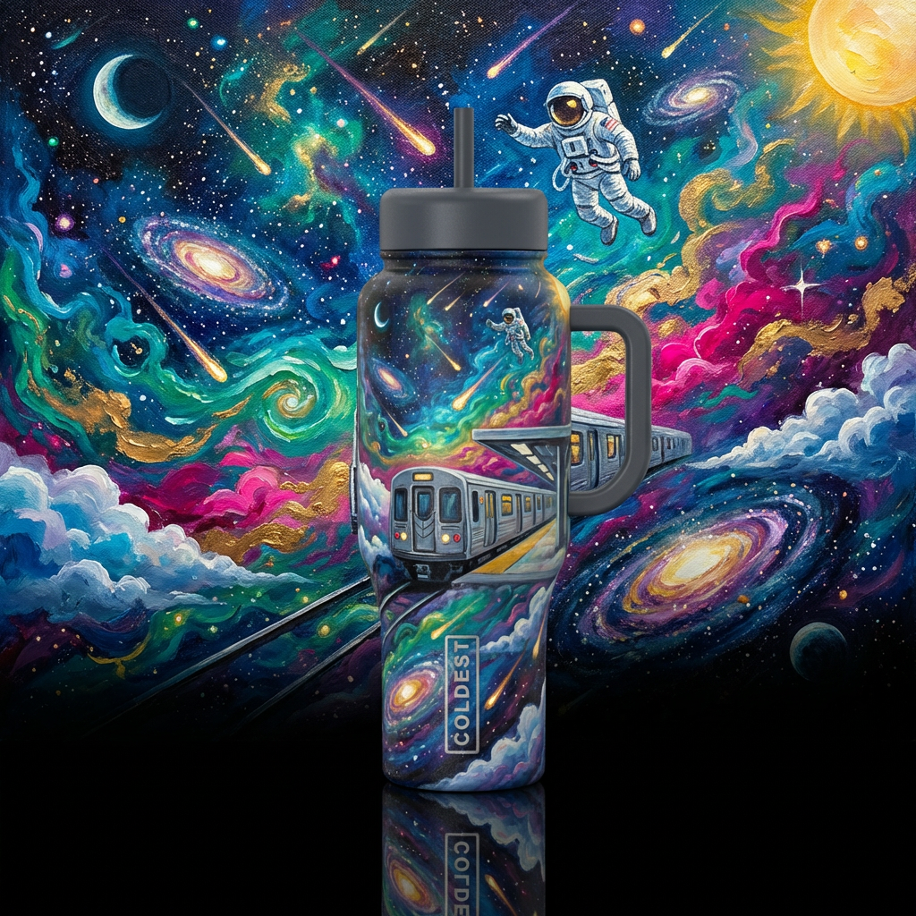 The galaxy express water bottle design