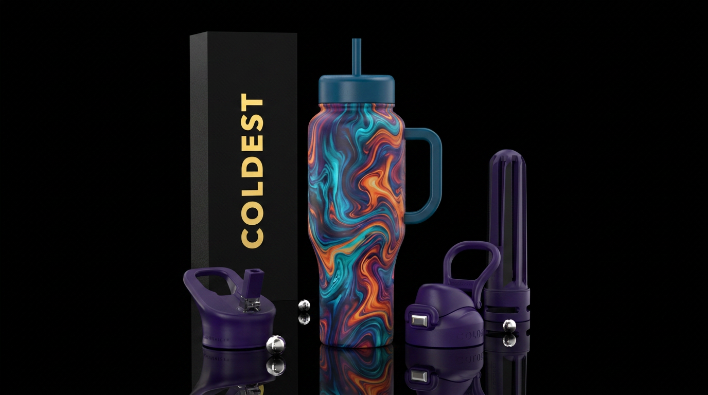 Turbulence water bottle design