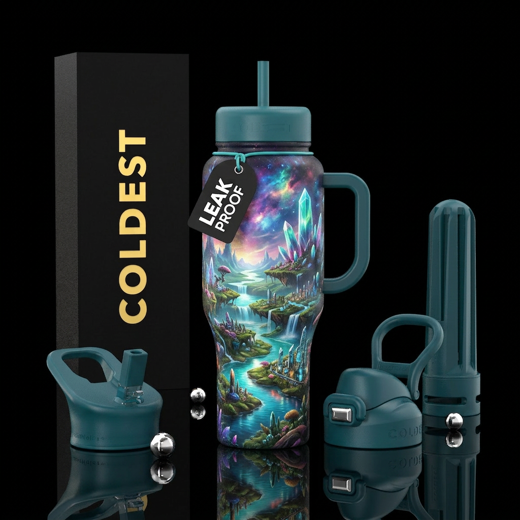 The most beautiful world in the world water bottle design